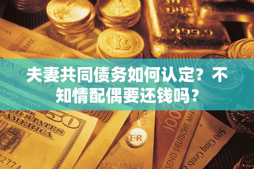 北京夫妻共同债务如何认定？不知情配偶要还钱吗？
