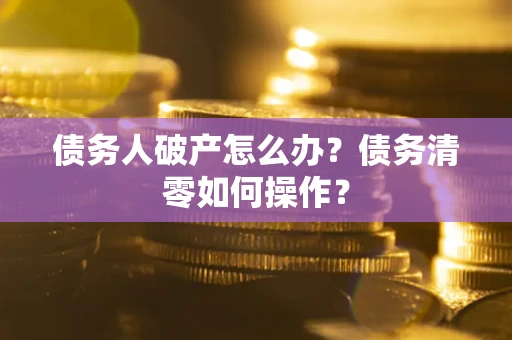 北京债务人破产怎么办？债务清零如何操作？