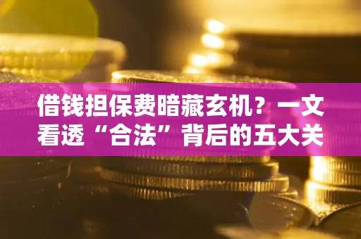 北京借钱担保费暗藏玄机？一文看透“合法”背后的五大关键陷阱