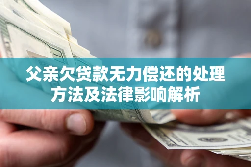 北京父亲欠贷款无力偿还的处理方法及法律影响解析
