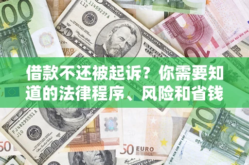 北京借款不还被起诉？你需要知道的法律程序、风险和省钱技巧