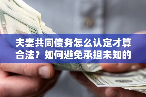 北京夫妻共同债务怎么认定才算合法？如何避免承担未知的债务风险？
