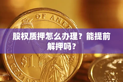 北京股权质押怎么办理？能提前解押吗？